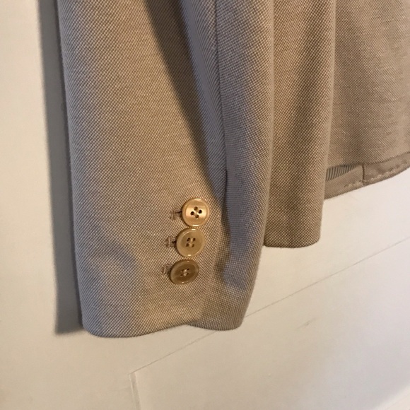 Classic Talbots Beige Women's Blazer size 6 Summer Wardrobe Capsule, Timeless - Picture 7 of 11